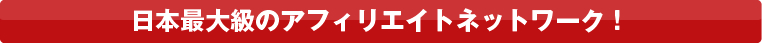 日本最大級のアフィリエイトネットワーク！